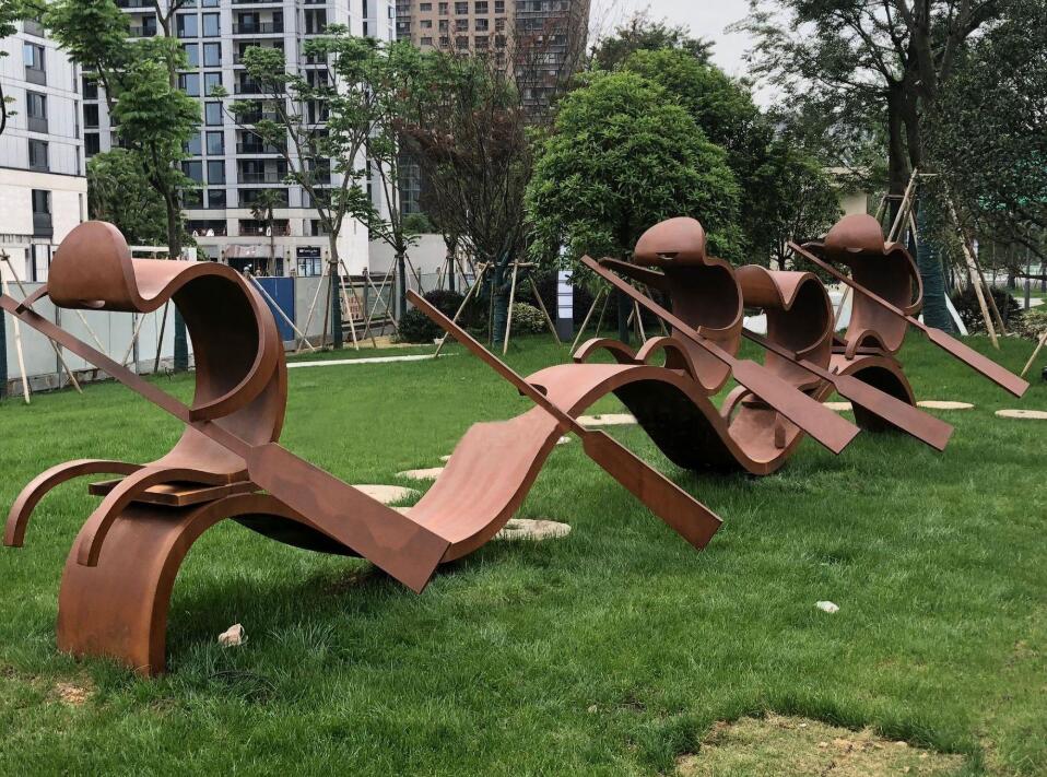 王下乡锈钢板造型